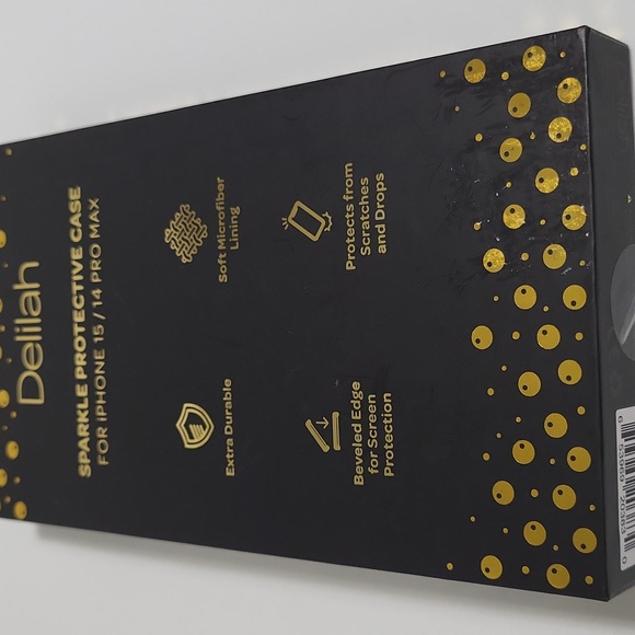 Delilah Gold Sparkle Protective IPhone Case - Picture 7 of 8